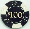 Kings Crown Gold $100 Poker Chip