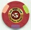 Las Vegas Club $5 Casino Chip