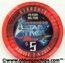 Las Vegas Hilton Star Trek Convention 2002 $5 Chip 