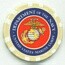 U.S. Marine Corps Tan Poker Chip