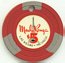 Las Vegas Moulin Rouge $5 Casino Chips