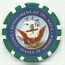 Department of the Navy Green Poker Chip