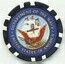 Department of the Navy Black Poker Chip