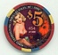 Paris Las Vegas Thanksgiving 2006 $5 Casino Chips