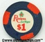 Riviera $1 Casino Chip