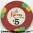 Riviera $5 Casino Chip