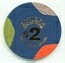 Riviera Hotel Poker Room $2 Casino Chip