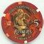 Riviera Valentine's Day 2000 $5 Casino Chip 