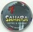 Sahara New Sunburst Mold $1 Casino Chip 