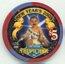 Tropicana New Year 2005 $5 Casino Chip