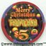 Tropicana Merry Christmas 2004 $5 Casino Chip