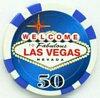 Las Vegas Sign Poker Chips