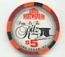 Westward Ho $5 Casino Chip