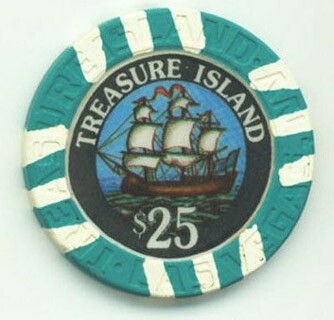 Treasure Island Millennium $25 Casino Chip