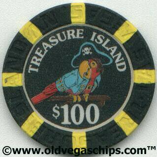 Treasure Island $100 Casino Chip