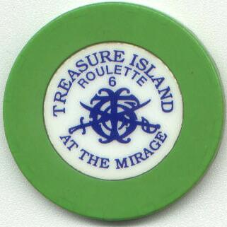Treasure Island Roulette Casino Chips