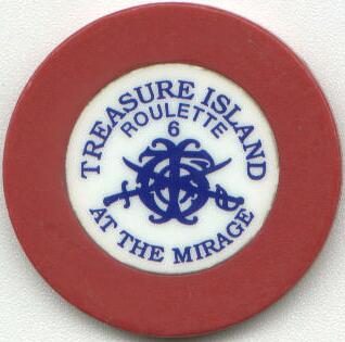 Treasure Island Roulette Casino Chips