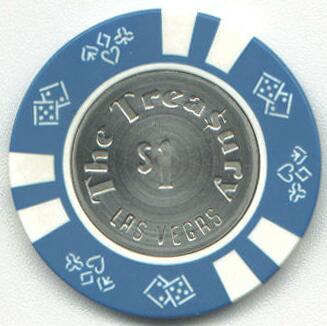 Las Vegas Treasury Casino $1 Casino Chip