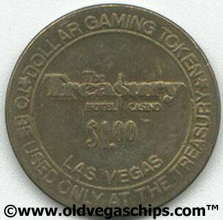 Las Vegas Treasury Casino $1 Slot Token
