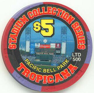 Tropicana Pacific Bell Park $5 Casino Chip