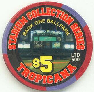 Tropicana Bank One Ball Park $5 Casino Chip