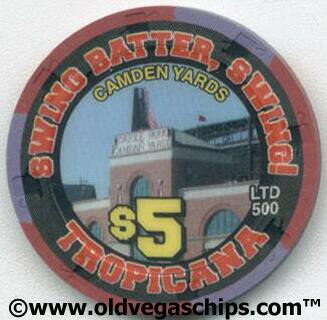 Tropicana Camden Yards $5 Casino Chip
