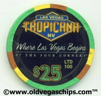 Tropicana Superbowl 1999 $25 Casino Chip