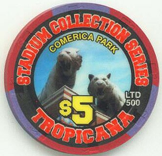 Tropicana Comerica Park $5 Casino Chip