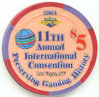 Tropicana CC&GTCC Convention 2003 $5 Casino Chip