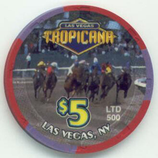 Las Vegas Tropicana Kentucky Derby 2002 $5 Casino Chip