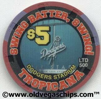 Tropicana Dodgers Stadium $5 Casino Chip