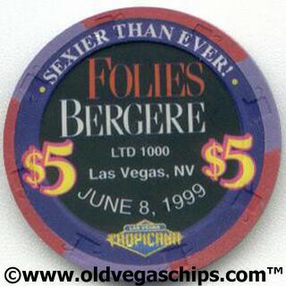 Tropicana Folies Bergere $5 Casino Chip