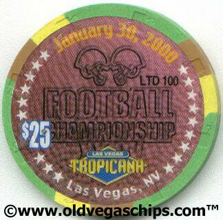 Tropicana Superbowl 2000 $25 Casino Chip