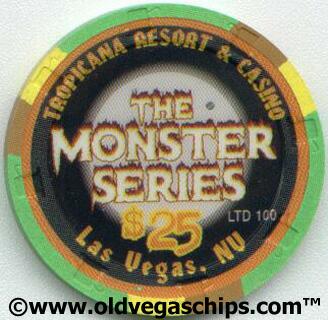 Tropicana Halloween Mummy 1999 $25 Casino Chip