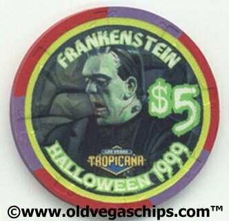 Las Vegas Tropicana Frankenstein $5 Casino Chip
