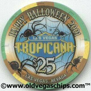 Tropicana Halloween 2001 $25 Casino Chip