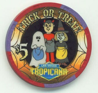 Tropicana Halloween 2001 $5 Casino Chip