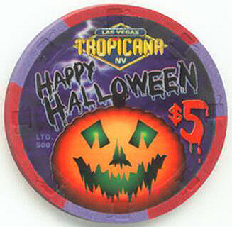Tropicana Halloween 2003 $5 Casino Chip 