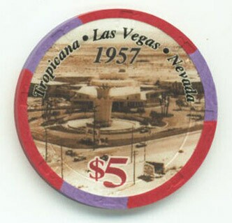 Tropicana Hotel 50th Anniversary 2007 $5 Casino Chip