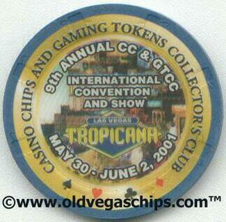Tropicana CC&GTCC Convention 2001 NCV Casino Chip
