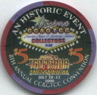 Tropicana CC>CC $5 Casino Chip