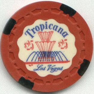 Tropicana $25 Fountain Issue Casino Chip