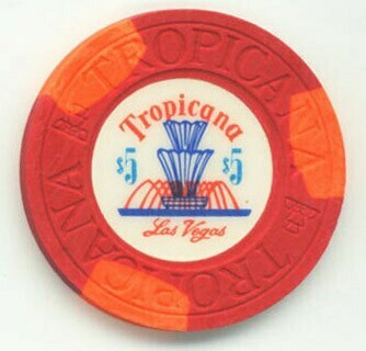 Tropicana Fountain $5 Casino Chip