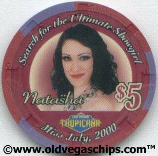 Tropicana Natasha Showgirl $5 Casino Chip