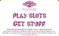 Tropicana Casino Slot Club Card