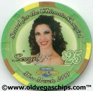 Tropicana Sevyn Showgirl $25 Casino Chip