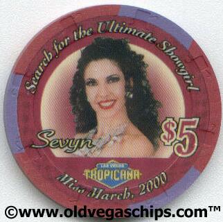 Tropicana Sevyn Showgirl $5 Casino Chip