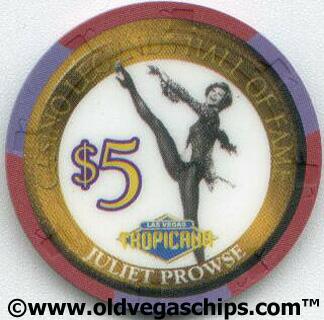 Tropicana Juliet Prowse $5 Casino Chip