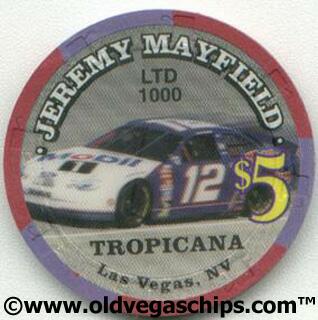 Tropicana Jeremy Mayfield $5 Casino Chip