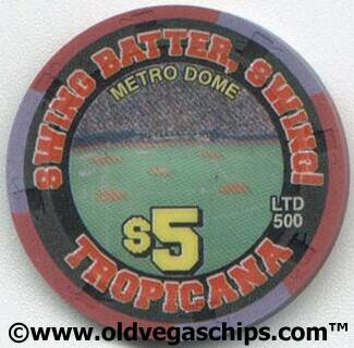 Tropicana Metro Dome 2002 $5 Casino Chip